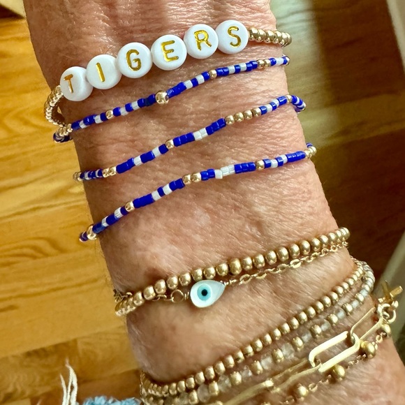 Set of 3 Georgia Bulldogs gameday stack miyuki delicas seed bead bracelets - Picture 10 of 15